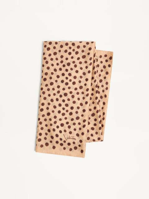 Valentino DALMATA PLUS DE POIS POLKA DOT HEADBAND IN COTTON AND SILK