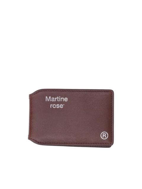 Martine Rose logo-print bi-fold wallet