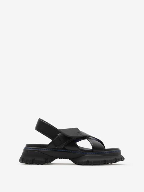 Burberry Leather Pebble Sandals