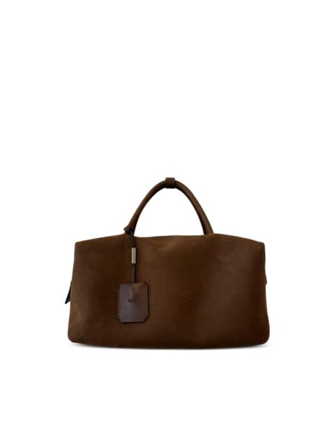 Max Mara small suede top-handle tote bag