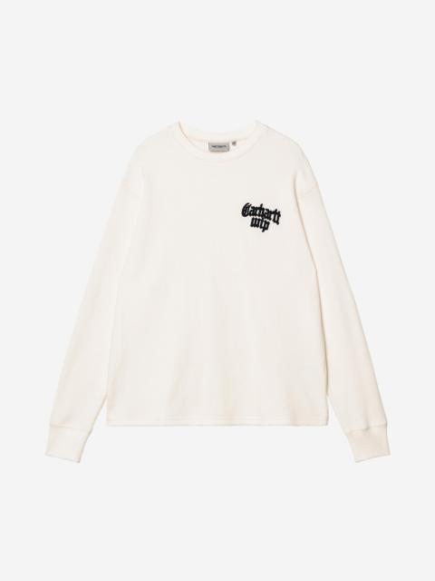Carhartt WIP Long Sleeve Blackletter Waffle T-Shirt