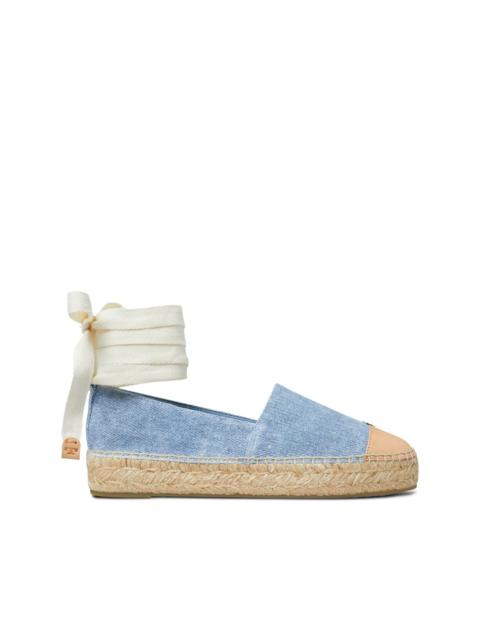 TORY BURCH leather espadrilles