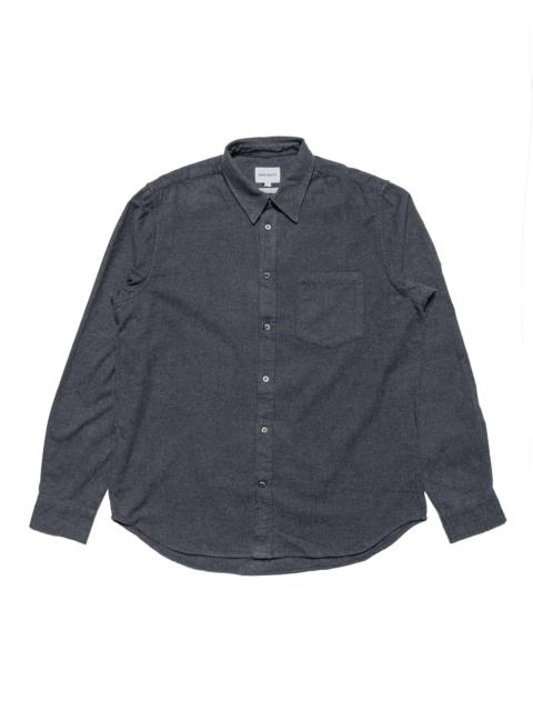Osvald Flannel Shirt Charcoal Melange