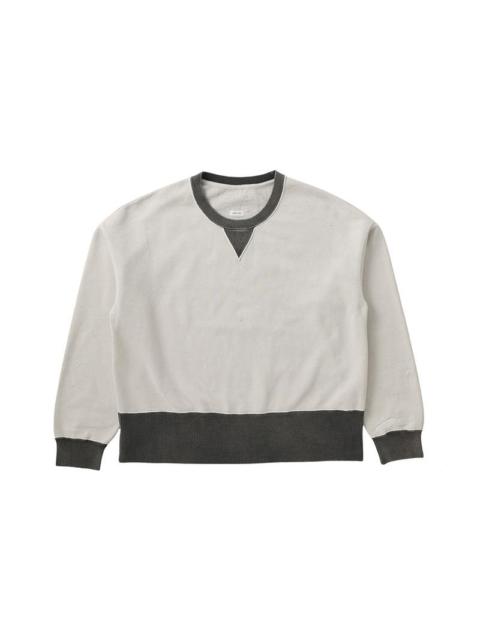 visvim FELLOW SWEAT L/S 2-TONE CRASH BLACK