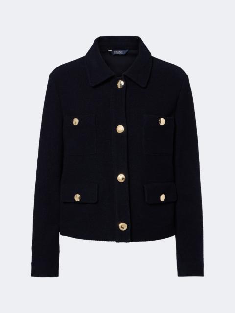 'S Max Mara Wool and cotton-blend jersey jacket