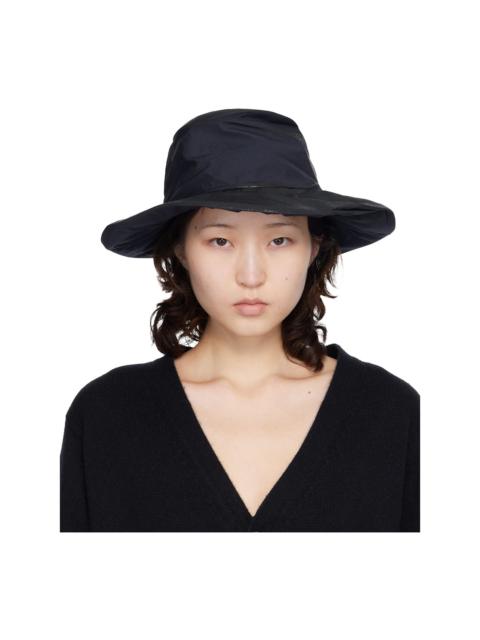 Navy Coated Cotton Hat