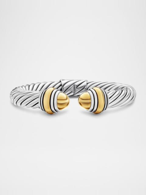 DAVID YURMAN Cable Bracelet in Silver with 14K Gold, 10mm