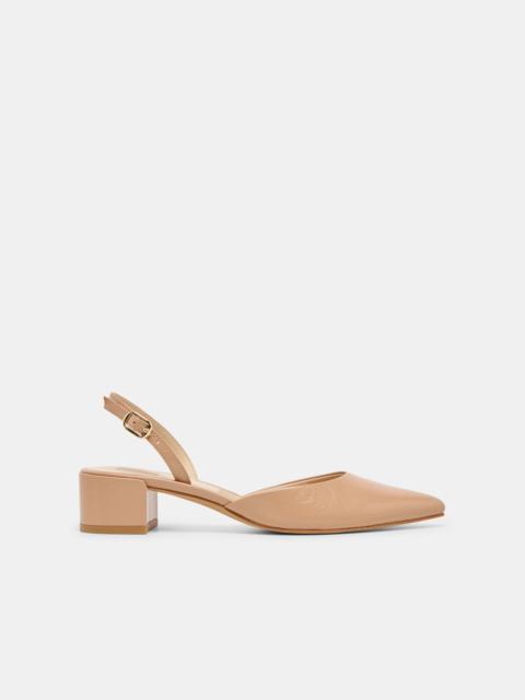 dolce vita CAREL HEELS LT TAN CRINKLE PATENT LEATHER