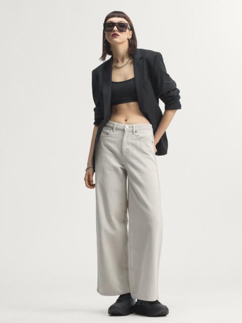 adidas HIGH-RISE WIDE-LEG DENIM PANTS