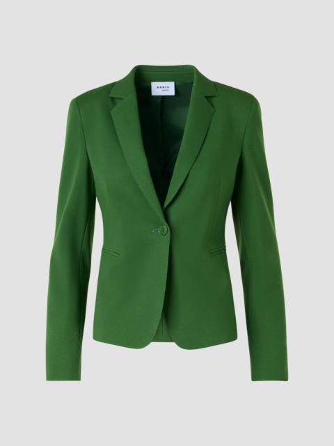 AKRIS Women's Jersey One-Button Blazer - Green