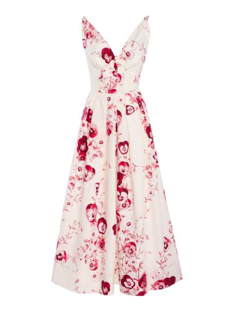 GIAMBATTISTA VALLI Floral Poplin Dress multi