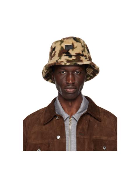 Brown Camouflage Bucket Hat