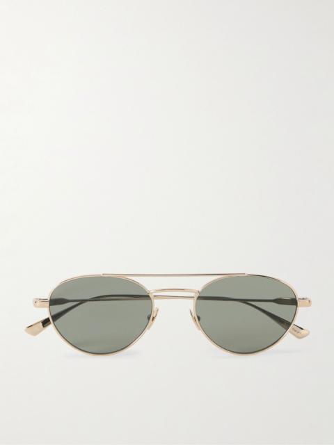 SAINT LAURENT Aviator-Style Gold-Tone Sunglasses Gold
