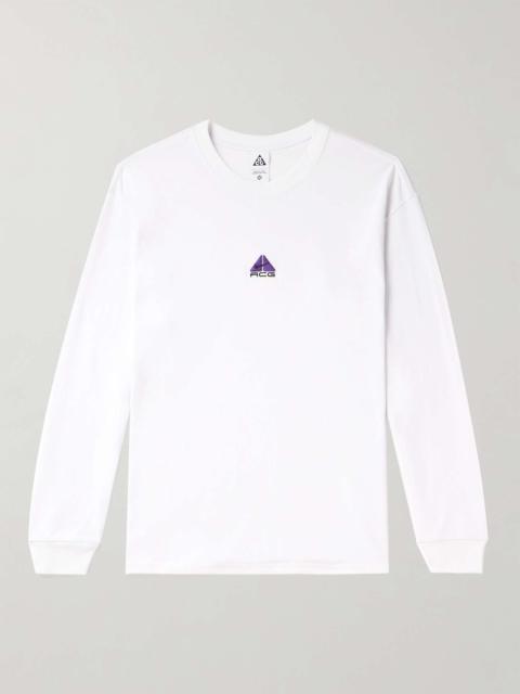 ACG Logo-Embroidered Jersey T-Shirt