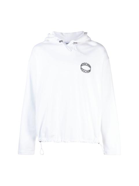 Moschino logo-appliquÃ© organic cotton sweatshirt