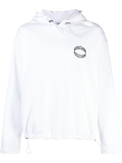 Moschino logo-appliquÃ© organic cotton sweatshirt