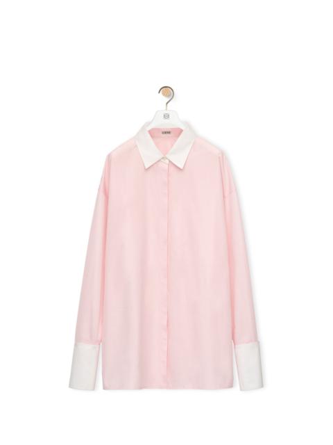 Deconstructed shirt in cotton