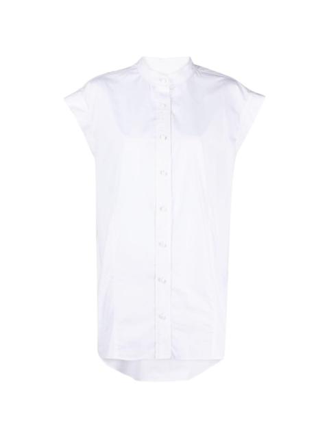 sleeveless cotton shirt