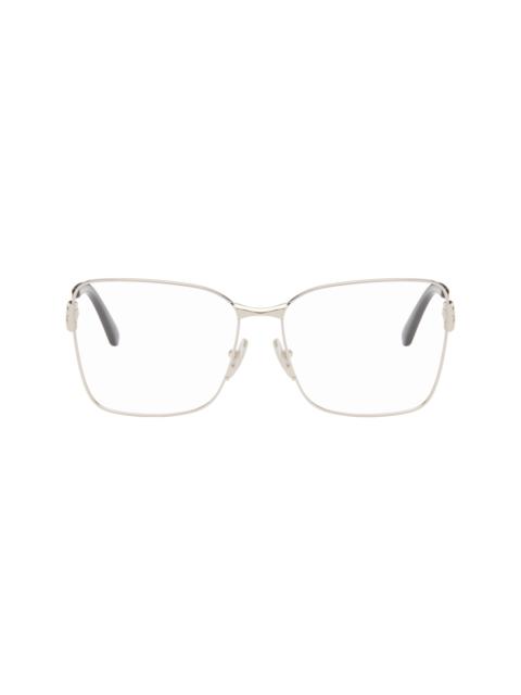 BALENCIAGA Silver Mercury Squared Metal Glasses