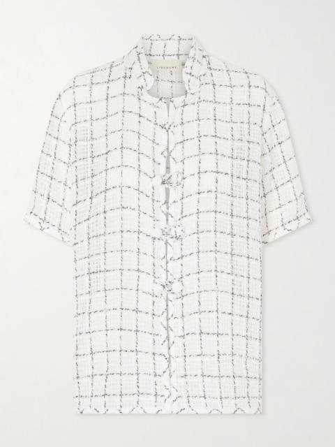 LIBEROWE Hetty Checked Cotton-blend Tweed Shirt