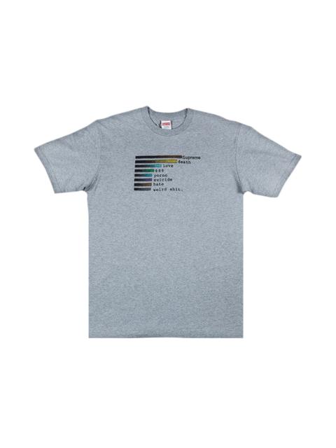 Supreme Chart T-Shirt 'Grey'