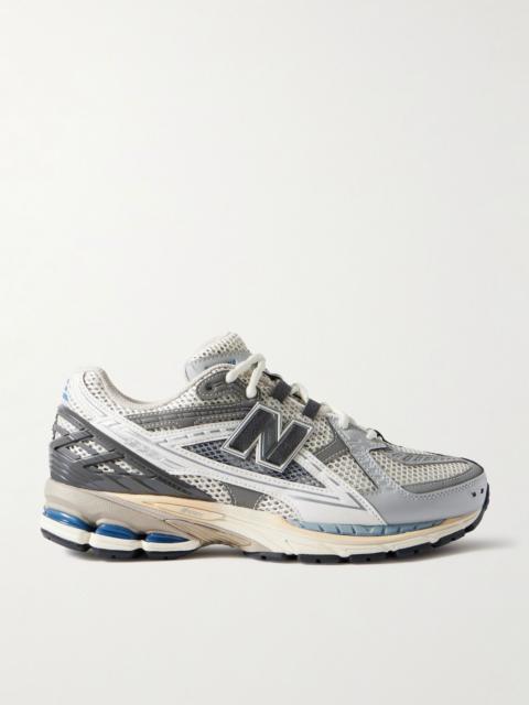 New Balance 1906 Rubber- and Leather-Trimmed Mesh Sneakers Gray