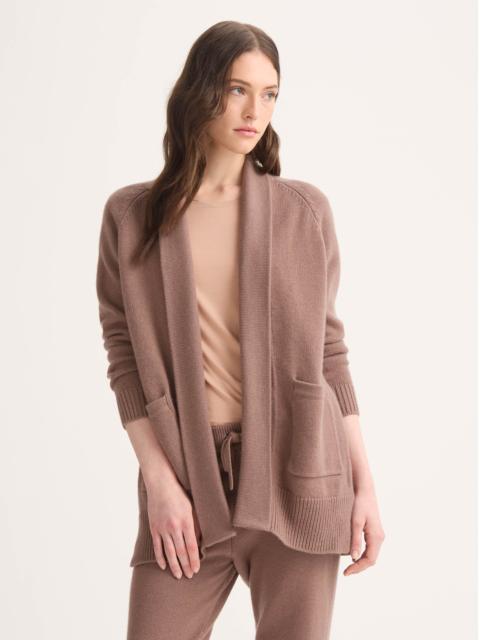 Derek Rose Nina Cashmere Cardigan Rosewood