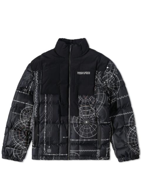 Marcelo Burlon County Of Milan Marcelo Burlon Allover Astral Nylon Down Jacket