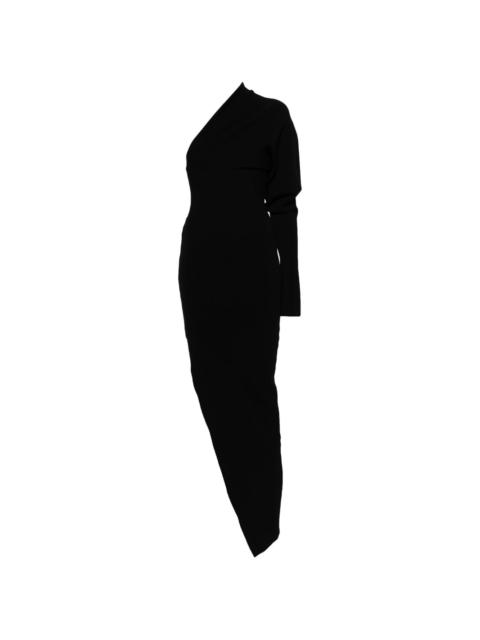 one-shoulder asymmetric dress