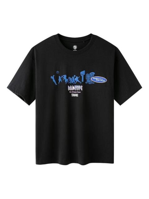 Li-Ning BadFive Graphic T-shirt 'Black Blue' AHST279-2