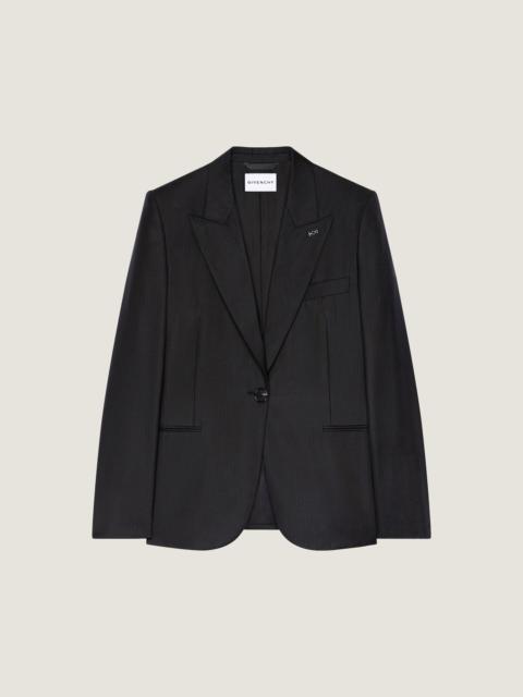 Givenchy SINGLE-BREASTED STRIPED JACKET IN WOOL