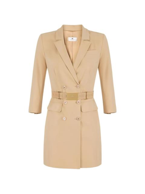 ELISABETTA FRANCHI lapel belted mini dress