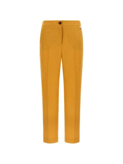 Herno pleated linen trousers