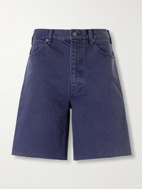 NILI LOTAN Russel Frayed Denim Shorts