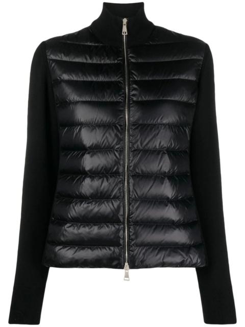Moncler Moncler wool padded cardigan with zip