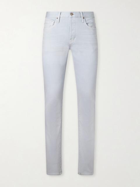 TOM FORD Slim-Fit Straight-Leg Cotton-Blend Trousers