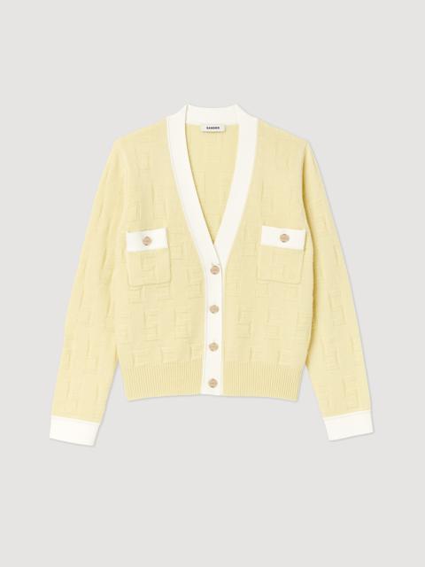 Sandro Two-tone cardigan