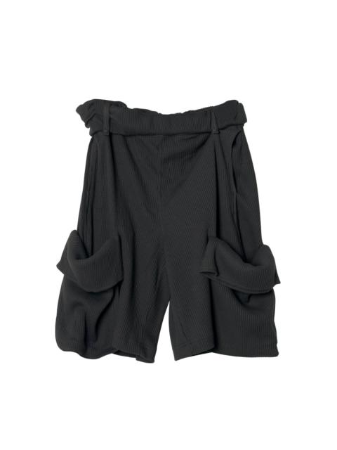 OPEN YY Rolled Waist Waffle Cargo Shorts