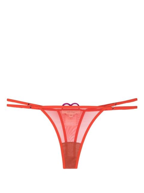 NENSI DOJAKA heart-patch semi-sheer thong