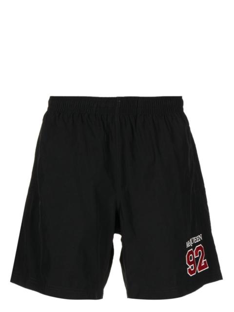 embroidered-logo swim shorts