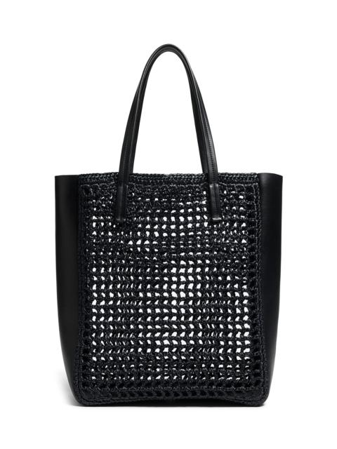 KHAITE Zoe Small Raffia Tote Bag black