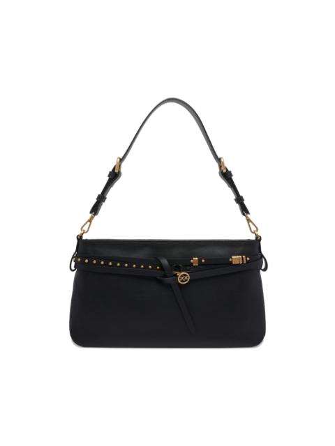 PINKO studded logo shoulder bag