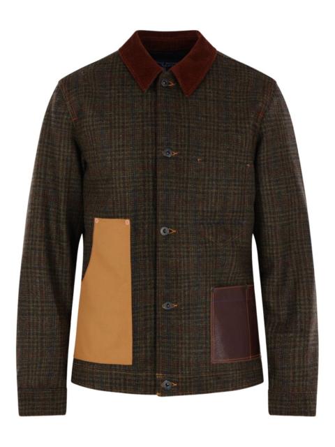 Junya Watanabe MAN corduroy-collar patchwork jacket