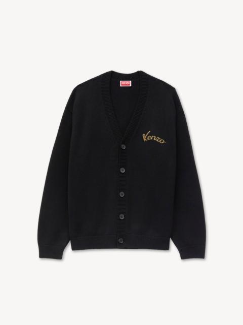 KENZO 'KENZO Jumping Tiger' embroidered cardigan in wool cotton