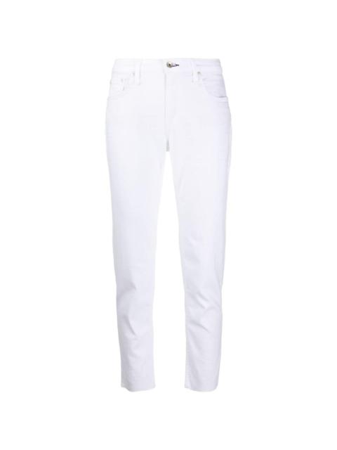 mid-rise slim-fit jeans