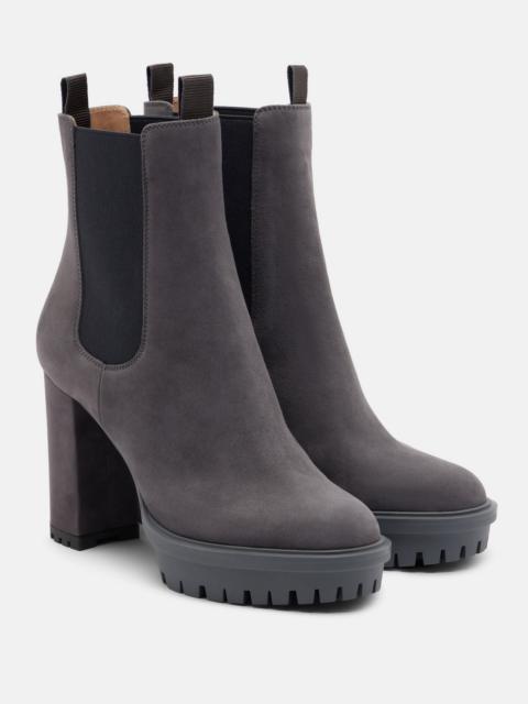 Gianvito Rossi Barry suede Chelsea boots