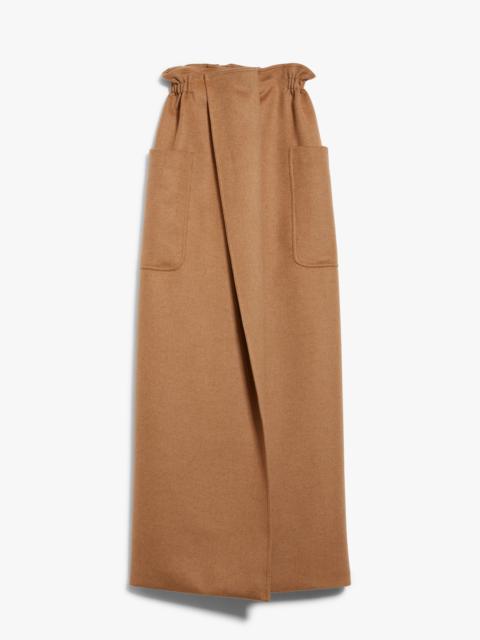 Camel colour wrap skirt