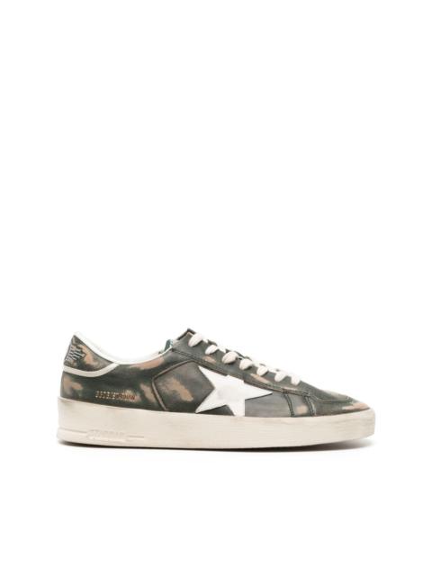 Stardan distressed leather sneakers