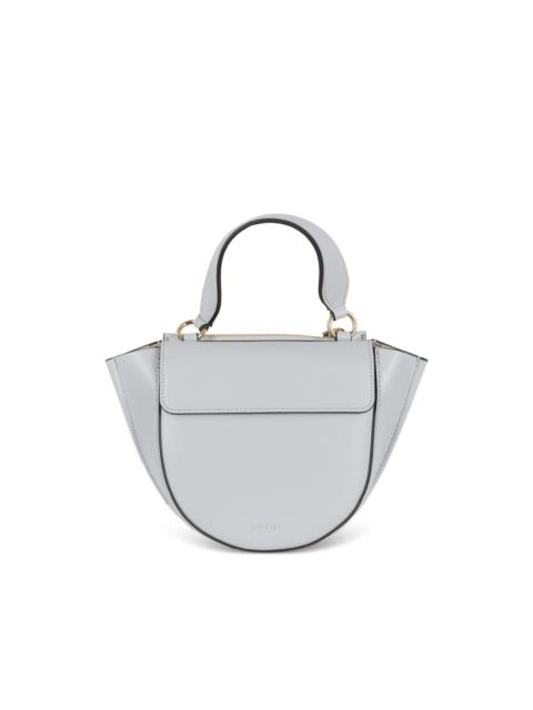 WANDLER small Hortensia zipped leather tote bag