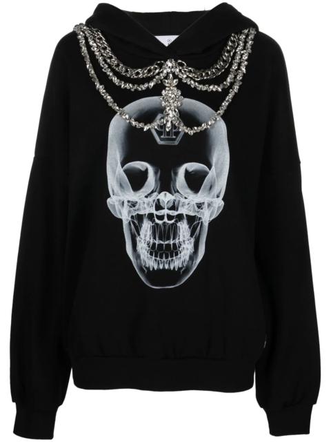 X-Ray crystal-embellished hoodie